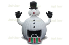 23'H Snowman Inflatable by Jungle Jumps