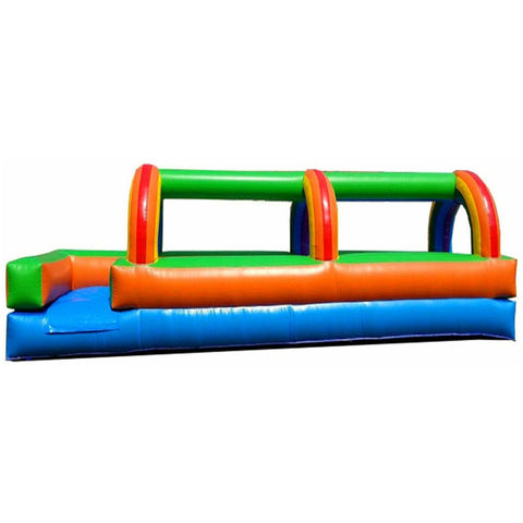 25' Rental Lite Rainbow Inflatable Splash and Ride Waterslide