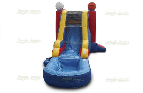 14' H Sport Combo Wet n Dry by Jungle Jumps