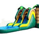 14' H Tropical Double Lane Combo with Pool by Jungle Jumps