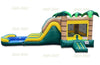 Image of 14' H Tropical Double Lane Combo with Pool by Jungle Jumps