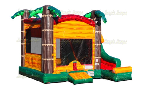 Tropical Paradise Slide Combo by Jungle Jumps