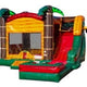 15'H Tropical Paradise Slide Combo Wet/Dry by Jungle Jumps