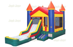 V-Roof Castle Combo with Pool by Jungle Jumps