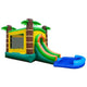 Rental Lite Tropical Bounce House Slide Combo with Non-Removable Pool
