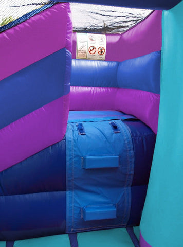 Rental Lite Pink Inflatable Double Water Slide Bounce House with Blower