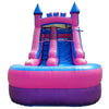 Image of 12' Rental Lite Pink Inflatable Water Slide with Blower