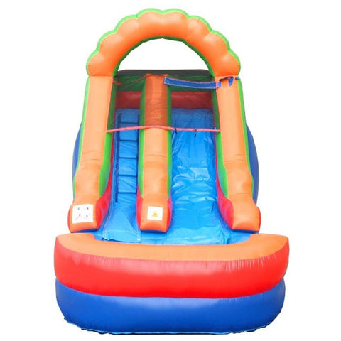 12' Rental Lite Rainbow Inflatable Water Slide with Blower