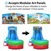 Image of Sale on 15' Modular Retro Rainbow Inflatable Water Slide with Blower
