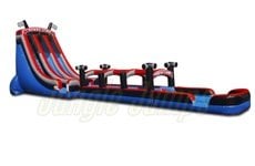 22'H Zippity Zip Slide n Run N Splash by Jungle Jumps