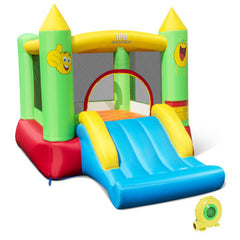 Inflatable Bounce House Kids Blow-up Bouncer with Slide without Blower