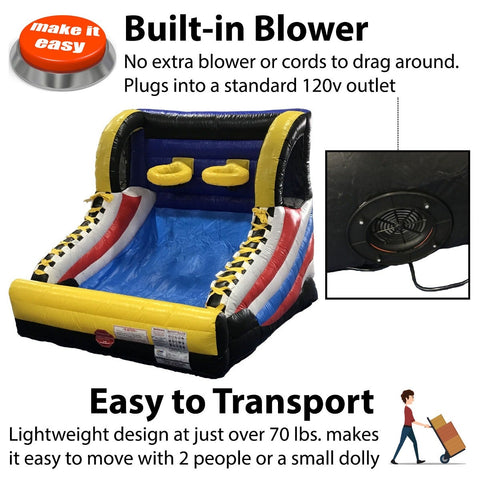 Rental Lite Hoop Shot Interactive Basketball Game with Built-In Blower