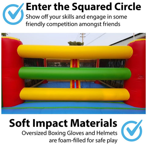 Inflatable Boxing Ring with Blower and Accessories