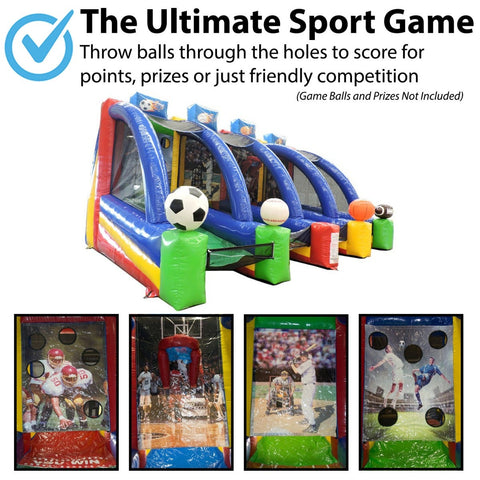 4-in-1 Inflatable Interactive Sports Game with Blower
