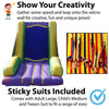 Image of Retro Rainbow Inflatable Sticky Wall with Accessories