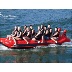 Island Hopper Boating & Water Sports 10 Passenger Red Shark "Elite Class" Banana Boat Heavy Commercial by Island Hopper 781880202714 RS-PVC-10 10 Passenger Red Shark Banana Boat Heavy Commercial SKU# RS-PVC-10