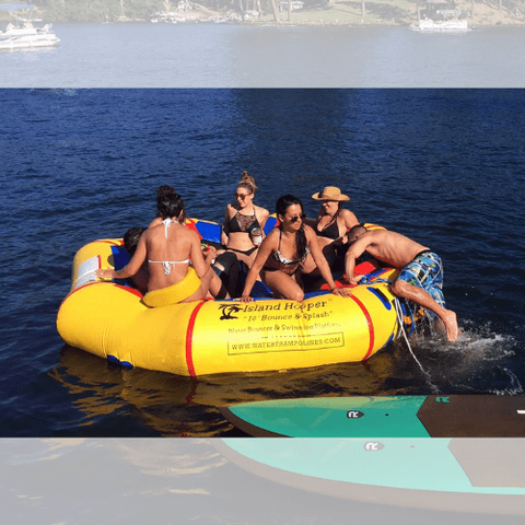 Island Hopper Water Trampoline 10 Foot Bounce N Splash by Island Hopper 0898698001788 10BSPLASH - 10'BNS