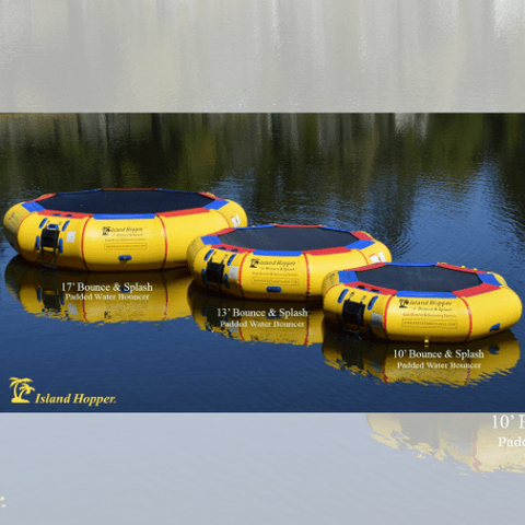 Island Hopper Water Trampoline 10 Foot Bounce N Splash by Island Hopper 0898698001788 10BSPLASH - 10'BNS