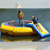 Image of Island Hopper Water Trampoline 10 foot Bounce N Splash Water Park – 10 ft Water Bouncer + Bouncer Slide by Island Hopper 0898698001788 10BSplash-WP - 10'BNS-WP 10 foot Bounce N Splash  Water Park –10 ft Water Bouncer+Bouncer Slide