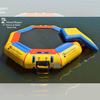 Image of Island Hopper Water Trampoline 10 foot Bounce N Splash Water Park – 10 ft Water Bouncer + Bouncer Slide by Island Hopper 0898698001788 10BSplash-WP - 10'BNS-WP 10 foot Bounce N Splash  Water Park –10 ft Water Bouncer+Bouncer Slide