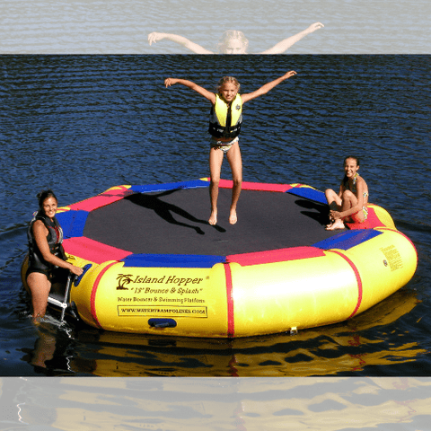 Island Hopper Water Trampoline 13 Foot Bounce N Splash Water Bouncer by Island Hopper 898698001740 13BSPLASH - 13'BSPLASH 13 Foot Bounce N Splash Water Bouncer by Island Hopper SKU# 13BSPLASH