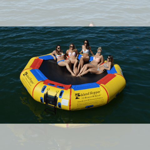 Island Hopper Water Trampoline 13 Foot Bounce N Splash Water Bouncer by Island Hopper 898698001740 13BSPLASH - 13'BSPLASH 13 Foot Bounce N Splash Water Bouncer by Island Hopper SKU# 13BSPLASH