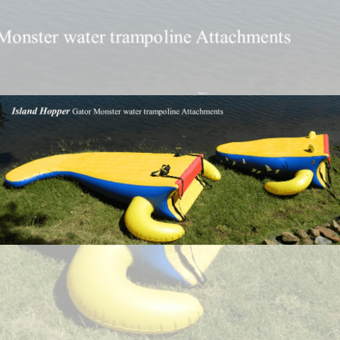 Island Hopper Water Trampoline 15' Classic Gator Monster Water Park by Island Hopper 695742020036 15-gator-water-park 15' Classic Gator Monster Water Park by Island Hopper SKU# 15-gator-water-park