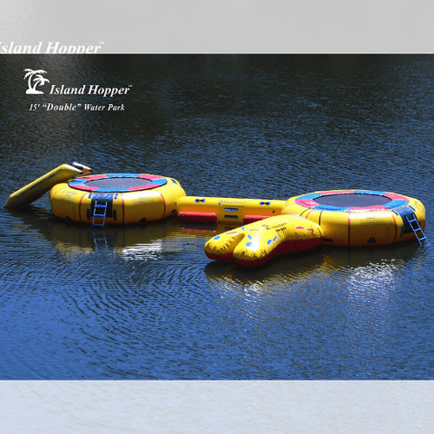 Island Hopper Water Trampoline 15' "Classic" Water Trampoline by Island Hopper 898698000156 15'CLASSIC - 15'PVCTUBE 15' "Classic" Water Trampoline by Island Hopper SKU# 15'CLASSIC