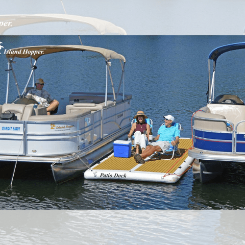 Island Hopper Water Trampoline 15 Foot Patio Dock by Island Hopper 898698003034 pdock-15 15 Foot Patio Dock by Island Hopper SKU# pdock-15