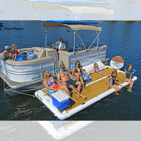 Island Hopper Water Trampoline 15 Foot Patio Dock by Island Hopper 898698003034 pdock-15 15 Foot Patio Dock by Island Hopper SKU# pdock-15