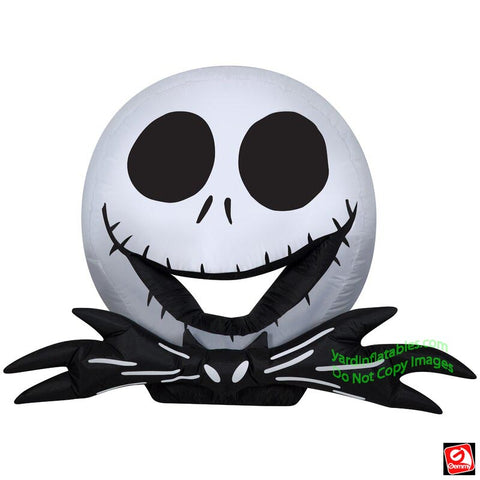 3 1/2' Gemmy Airblown Inflatable Nightmare Before Christmas Jack Skellington Head