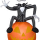 3 1/2' Gemmy Airblown Inflatable Halloween Nightmare Before Christmas Jack Skellington On Pumpkin