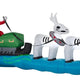 11.5' Gemmy Airblown Inflatable Nightmare Before Christmas Jack Skellington In Sleigh w/ Ghost Reindeer