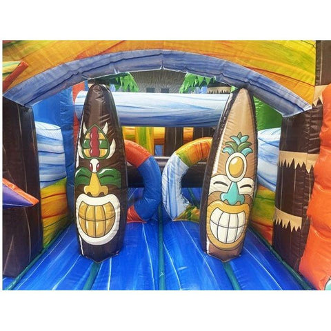 Jingo Jump Inflatable Bouncers 11'H Hawaiian Wave Wet/Dry Obstacle Course by Jingo Jump 201-2