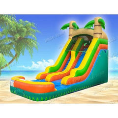 13'H Semi-Commercial Tropical Water Slide by Jingo Jump