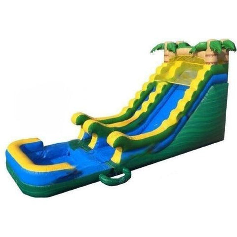 Jingo Jump WET N DRY COMBOS 18 FT Tropical Wet-Dry Slide by Jingo Jump 75 18 FT Tropical Wet-Dry Slide by Jingo Jump SKU# 75 Model #: TWDS18