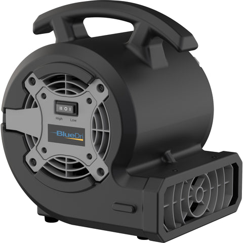 BlueDri VP-15 ⅛ HP Compact Residential Air Mover & Blower Fan: black