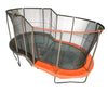 Image of JumpKing 10'x17' Multi-Level Oval Trampoline - Outdoor/Indoor Recreational Trampoline w/ Basketball Hoop, Toss Game, Enclosure Net - Large Trampoline and Great Gift for Kids, Adults, & Family Fun
