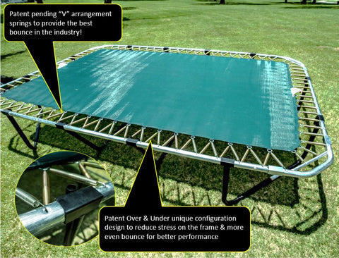 JumpKing Pro-Series 10'x16' Rectangle Trampoline - Outdoor/Indoor Recreational Trampoline with Enclosure Net - Professional Trampoline, Perfect Gift for Kids, Adults, Family for Fun & Fitness