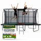 JumpKing Pro-Series 10'x18' Rectangle Trampoline - Outdoor/Indoor Recreational Trampoline with Enclosure Net - Professional Trampoline, Perfect Gift for Kids, Adults, Family for Fun & Fitness