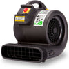 Image of B-Air Grizzly 1 HP 3 Speed Commercial Air Mover & Blower Fan, BA-GP-1-BK, Black
