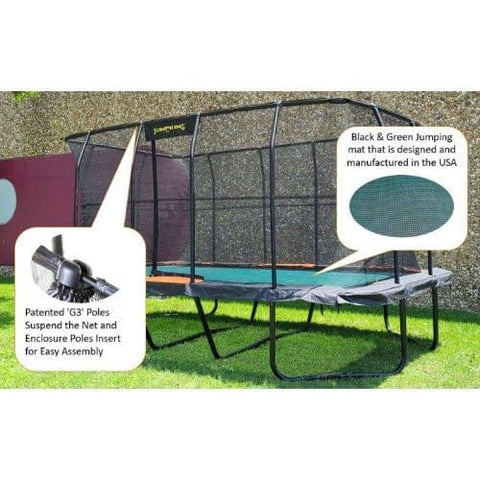 Jump King Trampoline 10 ft. x 18 ft. Rectangular Trampoline Pro by JumpKing 819049021316 JKRC1018HEC3 10 ft. x 18 ft Rectangular Trampoline Pro by JumpKing SKU JKRC1018HEC3