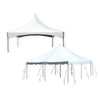 Image of 20' x 20' Premium High Peak Frame Tent and 20' x 20' Pole Tent