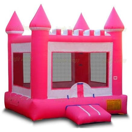 Jungle Jumps Inflatable Bouncers 13 x 13 x 15 Pink & White Castle by Jungle Jumps 781880202172 BH-2027-B Pink & White Castle by Jungle Jumps SKU #BH-2027-B/BH-2027-C