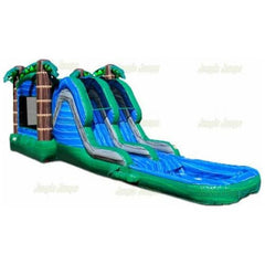 14' H Bahama Double Lane Combo Wet/Dry by Jungle Jumps