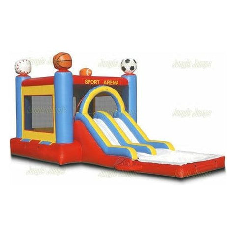 Jungle Jumps Inflatable Bouncers 14' H Double Lane Combo Wet/Dry by Jungle Jumps CO-1164-B 14' H Double Lane Combo Wet/Dry by Jungle Jumps SKU#CO-1164-B