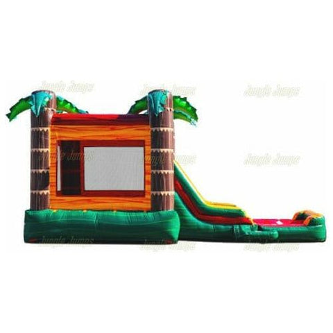 Jungle Jumps Inflatable Bouncers 14' H Palm Paradise Combo with Pool by Jungle Jumps CO-1580-B 14' H Palm Paradise Combo with Pool by Jungle Jumps SKU #CO-1580-B