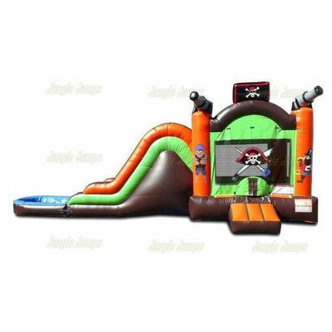 Jungle Jumps Inflatable Bouncers 14' H Pirate Combo with Pool by Jungle Jumps CO-1348-A 14' H Pirate Combo with Pool by Jungle Jumps SKU#CO-1348-A