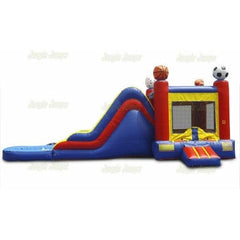 14' H Sport Combo Wet n Dry by Jungle Jumps
