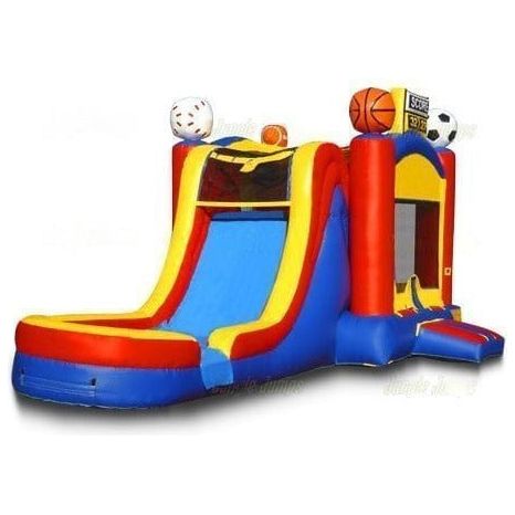 Jungle Jumps Inflatable Bouncers 14'H Sports Combo with Splash Pool II by Jungle Jumps 781880233671 CO-1205-B 14'H Sports Combo with Splash Pool II by Jungle Jumps SKU#CO-1205-B